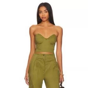BNWT Lita By Ciara Strapless Corset in Avocado Green  $248